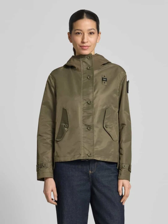 Zdjęcie produktu kurtka o kroju regular fit z detalem z logo model 'Marcela' Blauer Usa Khaki