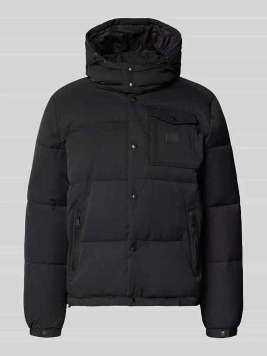 Zdjęcie produktu kurtka o kroju regular fit z domieszką bawełny, z efektem pikowania Scotch & Soda Czarny