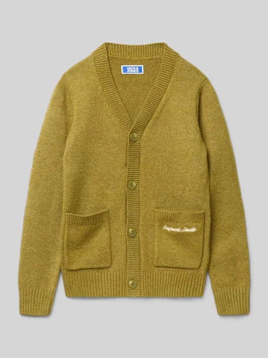 Zdjęcie produktu Sweter o regularnym kroju w dzianinowym stylu model „JORN” Jack&Jones Oliwkowy