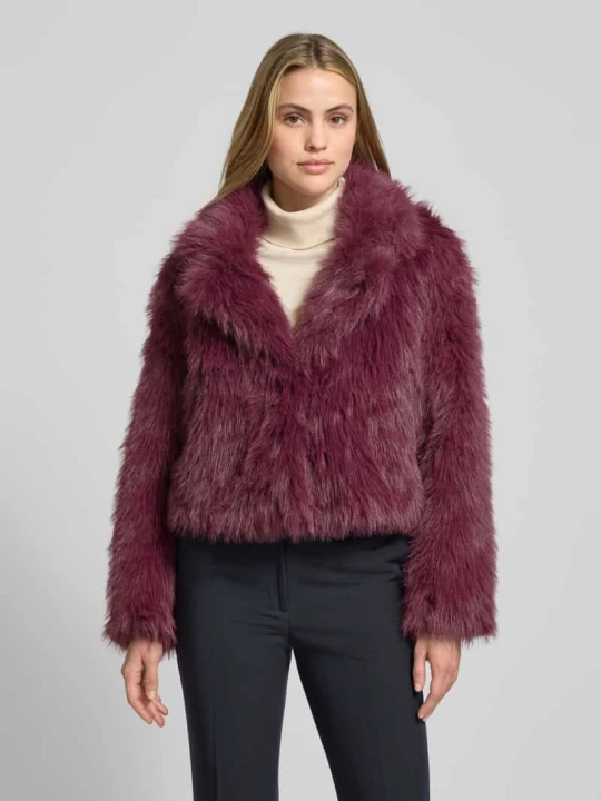 Zdjęcie produktu Kurtka o kroju regular fit z futerka model ‘NORA’ Vero Moda Bordowy