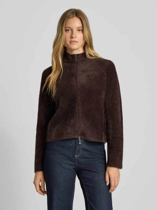 Zdjęcie produktu Kurtka o kroju regular fit z imitacji dzianiny model ‘September’ Betty Barclay Czekoladowy