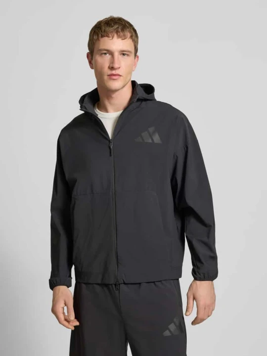 Zdjęcie produktu Krój regular fit kurtka z kapturem Adidas Czarny
