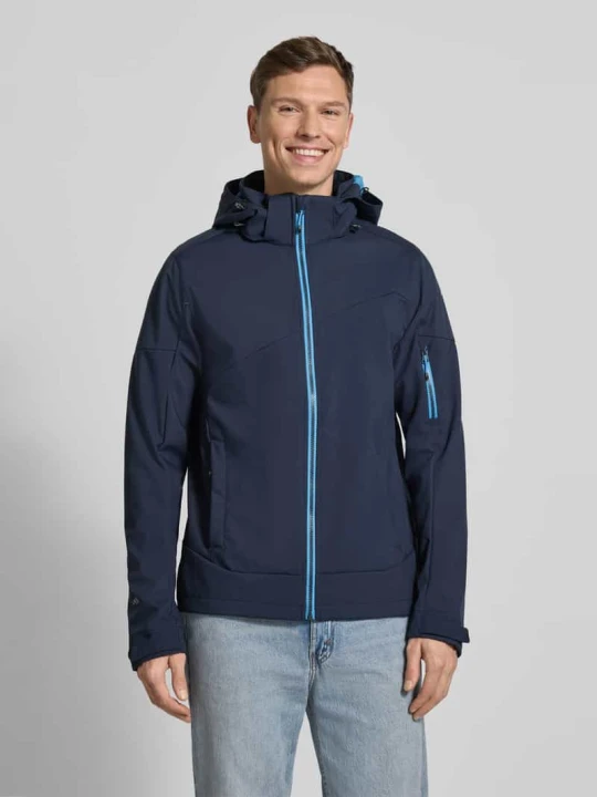 Zdjęcie produktu Kurtka o kroju regular fit z kapturem Model 'BARMSTEDT' icepeak Granatowy