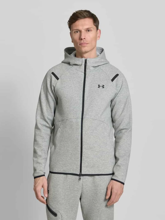 Zdjęcie produktu Kurtka krój regular fit z kapturem model 'Unstoppable' Under Armour Jasnoszary