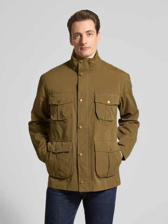 Zdjęcie produktu kurtka z mieszanki bawełny o kroju regular fit model 'SANDERLING' Barbour Piaskowy