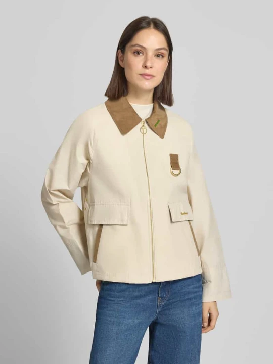 Zdjęcie produktu Kurtka o kroju regular fit z mieszanki bawełny Model 'SPEY SHOWERPROOF' Barbour Écru