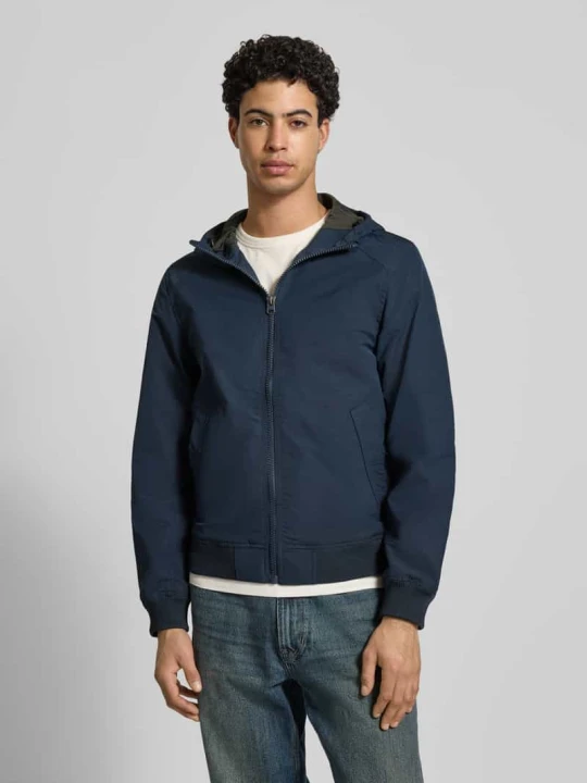 Zdjęcie produktu Kurtka w kroju regular fit z nadrukiem logo model 'Track' G-Star Raw Granatowy
