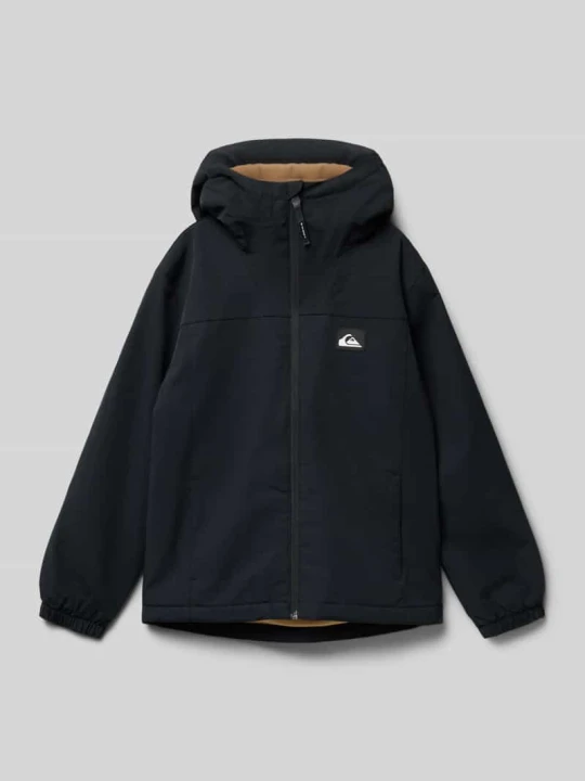 Zdjęcie produktu Kurtka o kroju regular fit z naszywką z logo model ‘Overcast’ Quiksilver Czarny