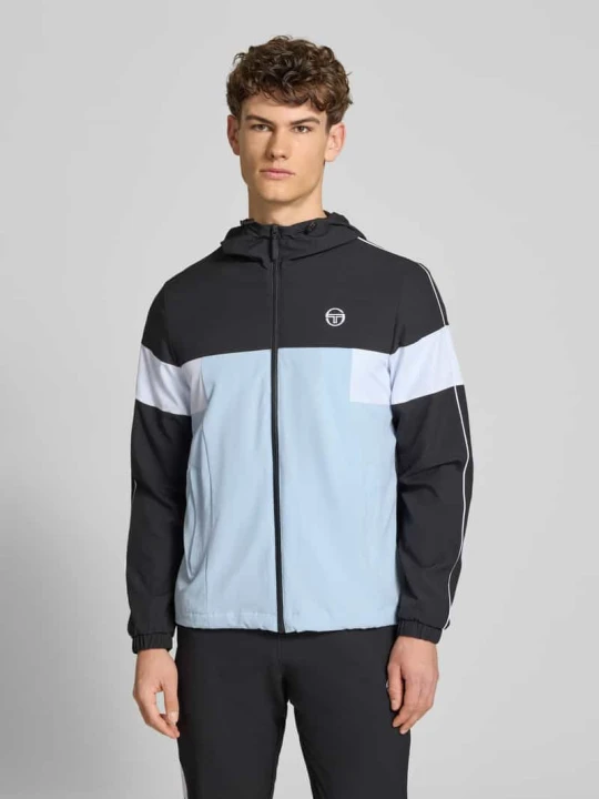 Zdjęcie produktu Kurtka o kroju regular fit z wyhaftowanym logo model „Caspio” Sergio Tacchini Czarny