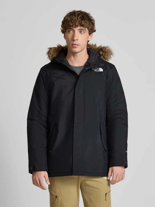 Zdjęcie produktu Parka o kroju regular fit z wyhaftowanym logo, model „ZANECK” The North Face Czarny