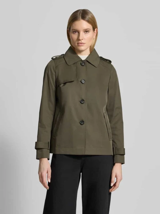 Zdjęcie produktu kurtka o kroju regular fit z wykładanym kołnierzem Christian Berg Khaki
