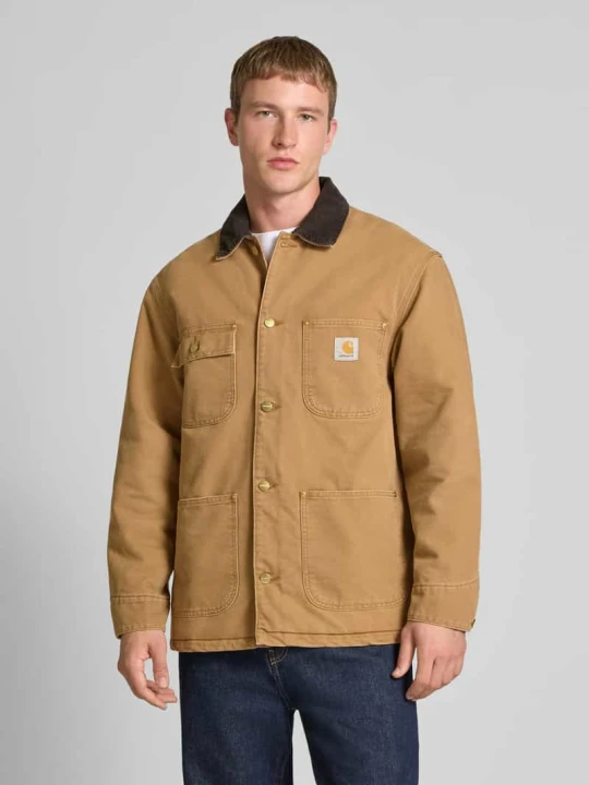 Zdjęcie produktu Krój regular fit kurtka koszulowa z wykładanym kołnierzem Model 'Chore' Carhartt WIP Beżowy