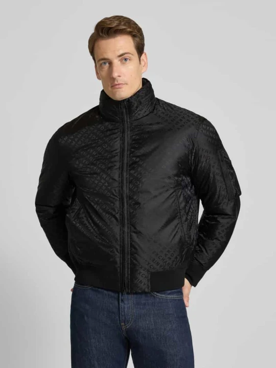 Zdjęcie produktu Kurtka o kroju regular fit ze stójką model ‘BLOUSON’ Armani Exchange Czarny