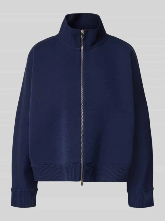 Zdjęcie produktu kurtka o kroju relaxed fit w imitacji dzianiny ze stójką Windsor Błękitny