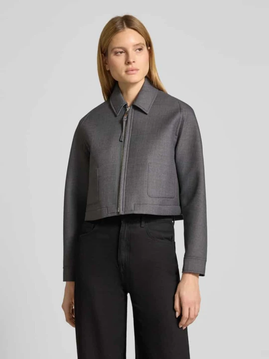 Zdjęcie produktu Kurtka o kroju relaxed fit z dodatkiem wełny model „DISCHI” MAX&Co. Średnioszary melanż