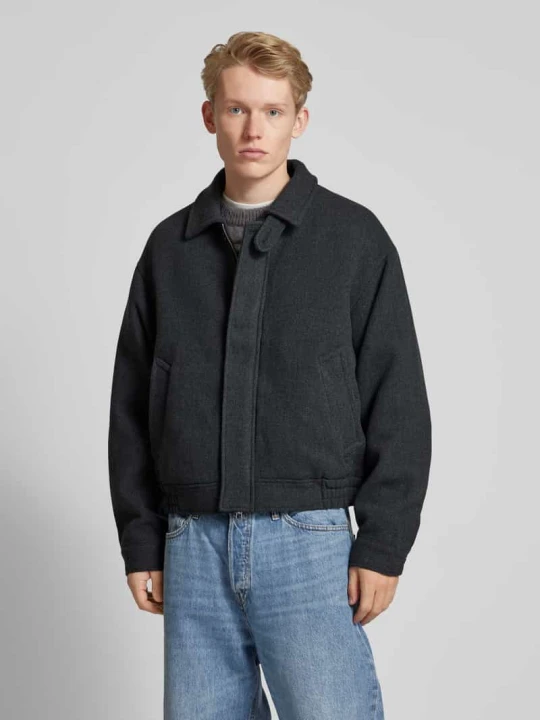 Zdjęcie produktu Kurtka o kroju relaxed fit z dodatkiem wełny model „VERMONT” Jack&Jones Ciemnoszary melanż
