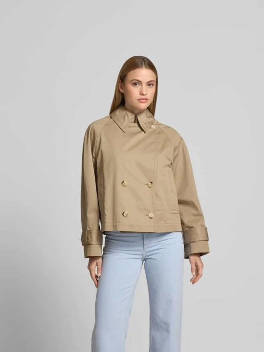 Zdjęcie produktu Kurtka o kroju relaxed fit z kołnierzem wykładanym Joseph Khaki