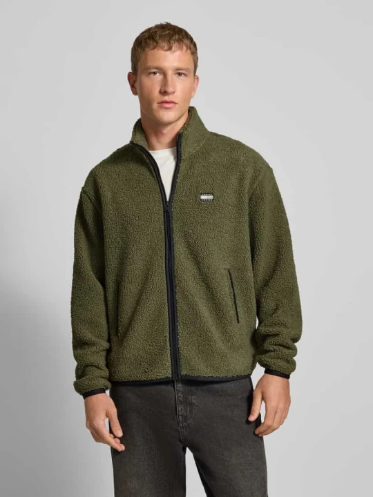 Zdjęcie produktu Kurtka polarowa o kroju relaxed fit z futerkowym wykończeniem (teddy) Tommy Jeans Oliwkowy