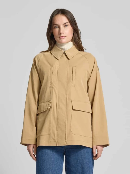 Zdjęcie produktu Kurtka o kroju relaxed fit z kołnierzem wykładanym model 'Dani' Save The Duck Beżowy
