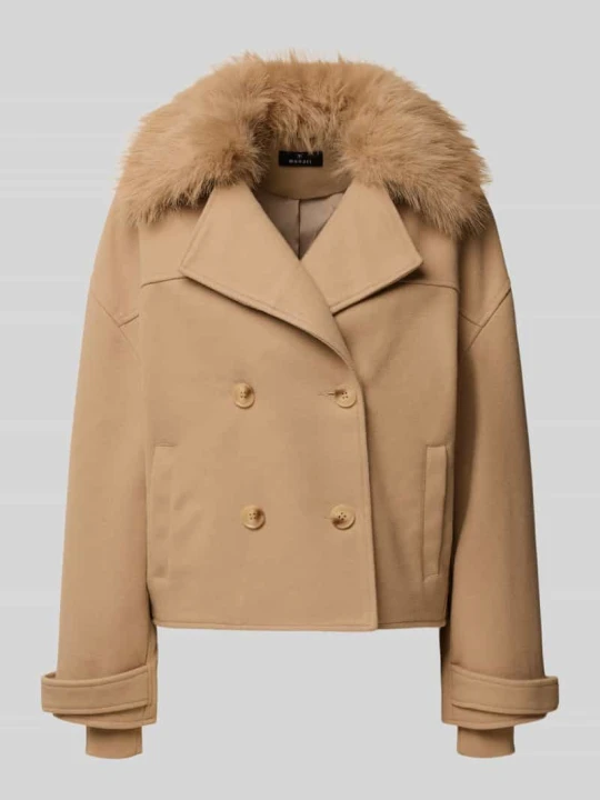 Zdjęcie produktu Kurtka o kroju straight fit z dwu­rządową listwą guzikową Monari Camel