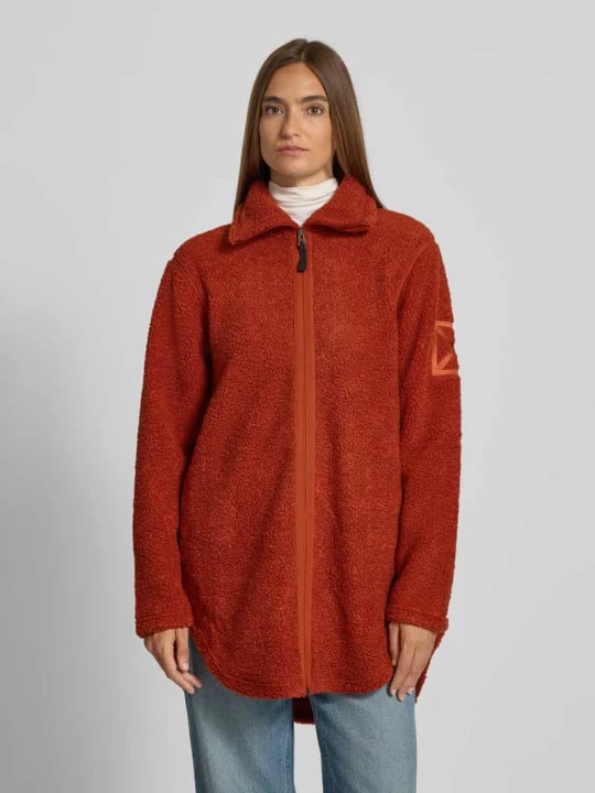 Zdjęcie produktu Kurtka z pluszu o kroju loose fit model 'Umi' Didriksons Pomarańczowy