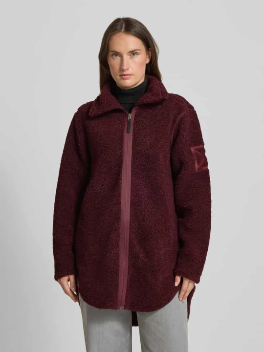 Zdjęcie produktu Kurtka z pluszu o kroju loose fit model 'Umi' Didriksons Bordowy