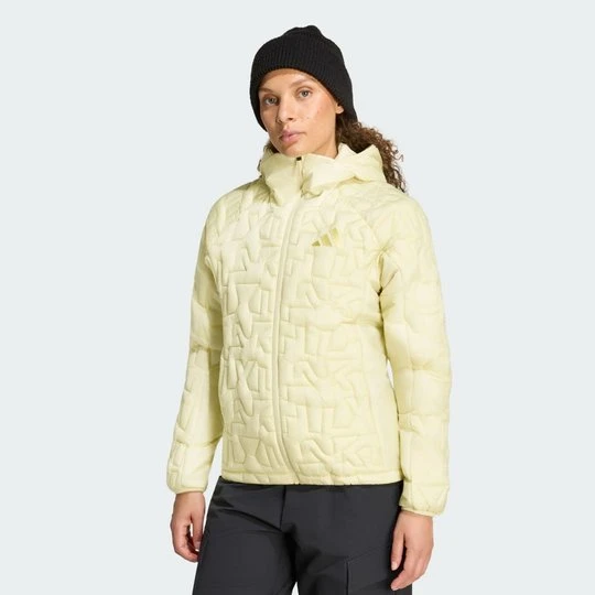 Zdjęcie produktu Kurtka o luźnym kroju z kapturem i izolacją Terrex Xperior PRIMALOFT Adidas Dual Yellow