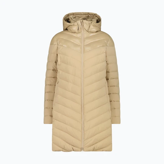 Zdjęcie produktu Płaszcz ocieplany damska CMP 35K3566 Snaps Hood Parka cookie Beżowy