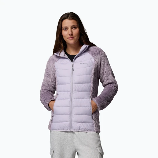 Zdjęcie produktu Kurtka ocieplana damska Columbia Powder Lite II Sherpa Hybrid shale purple / lavender pearl Fioletowy