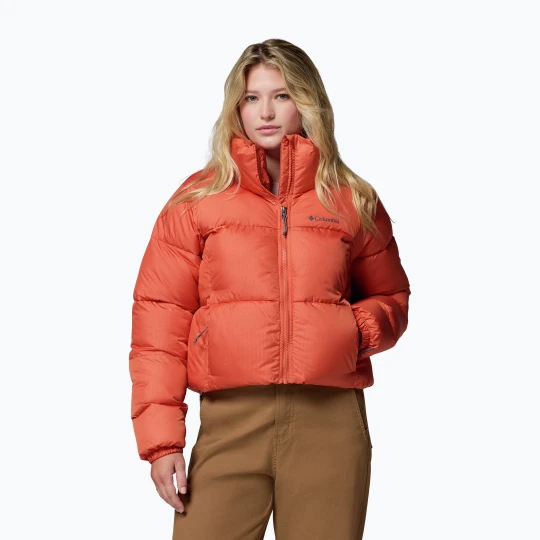 Zdjęcie produktu Kurtka ocieplana damska Columbia Puffect II Cropped tuscan Pomarańczowy