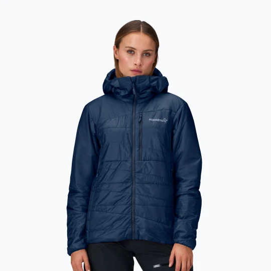Zdjęcie produktu Kurtka ocieplana damska NORRONA Faketind Thermo40 Zip Hood indigo night Norrøna Granatowy