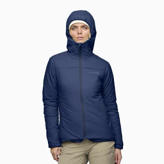 Zdjęcie produktu Kurtka ocieplana damska NORRONA Femund Thermo60 Zip Hood indigo night Norrøna Granatowy