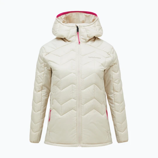 Zdjęcie produktu Kurtka ocieplana damska Peak Performance Elevate Liner Hood sand fog Biały