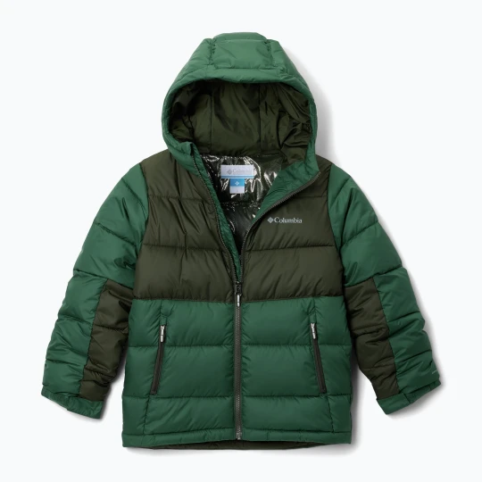 Zdjęcie produktu Kurtka ocieplana dziecięca Columbia Pike Lake II Hooded rain forest/greenscape