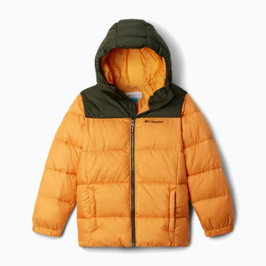 Zdjęcie produktu Kurtka ocieplana dziecięca Columbia Puffect Hooded sunstone / greenscape Żółty