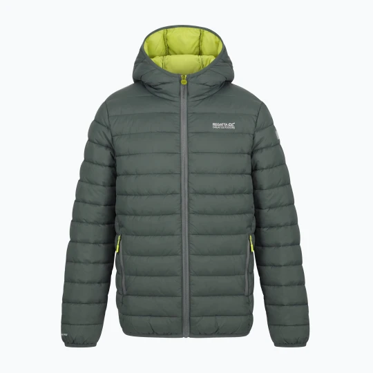 Zdjęcie produktu Kurtka ocieplana dziecięca REGATTA Lofthouse dark forest green / wild lime
