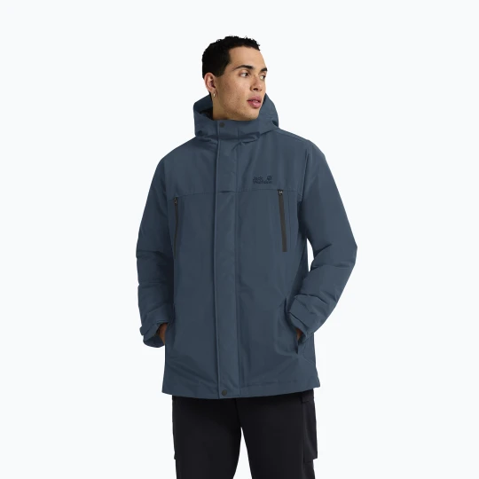 Zdjęcie produktu Kurtka ocieplana męska Jack Wolfskin Glacier Shield aluminium blue Granatowy