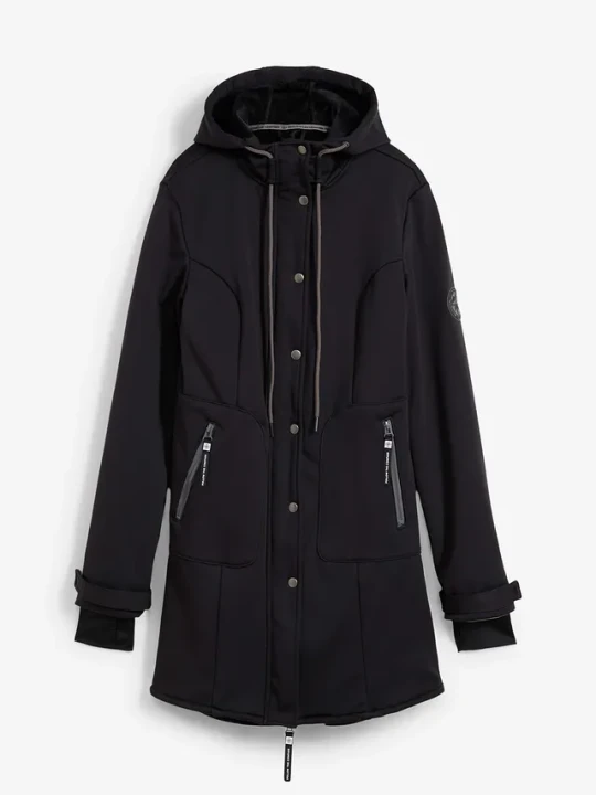 Zdjęcie produktu Kurtka parka softshell super-stretch, odpychająca wodę BonPrix czarny