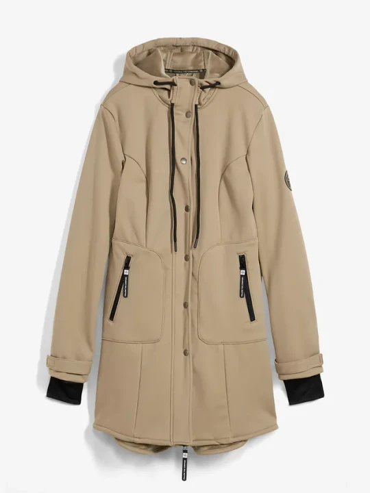 Zdjęcie produktu Kurtka parka softshell super-stretch, odpychająca wodę BonPrix zielony
