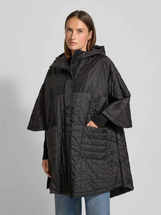 Zdjęcie produktu Kurtka pikowana o kroju oversized z rękawami nietoperzowymi model ‘ORAZIO’ MM By Max Mara Czarny