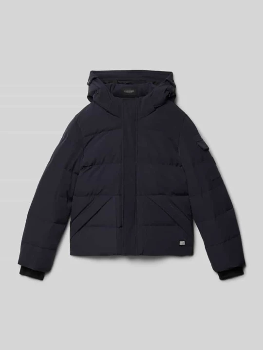 Zdjęcie produktu Kurtka pikowana o kroju regular fit z aplikacją z logo model ‘Camden’ Cars Granatowy