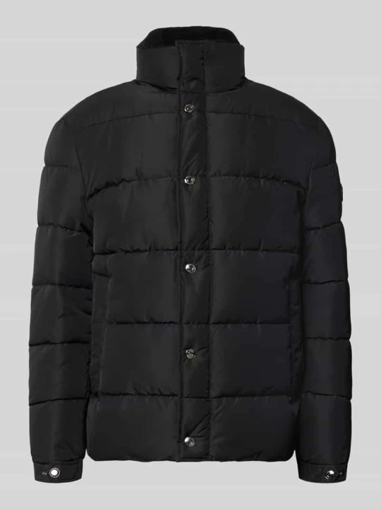 Zdjęcie produktu kurtka pikowana o kroju regular fit z detalem z logo model 'Newton' JOOP! Czarny