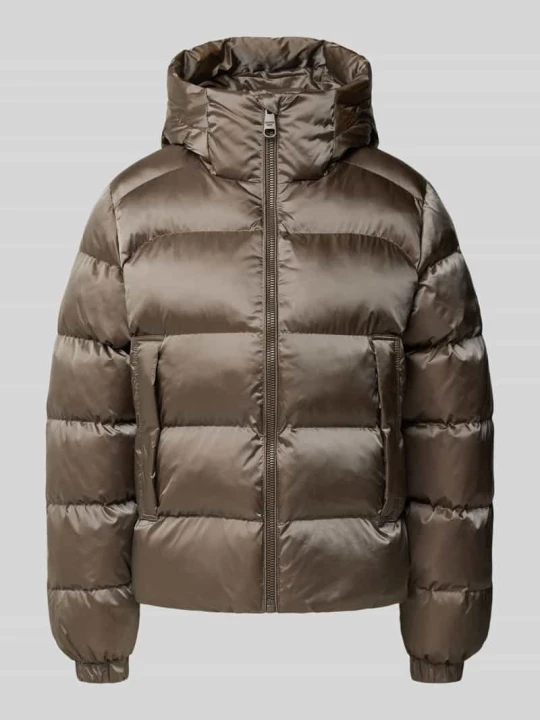 Zdjęcie produktu kurtka pikowana o kroju regular fit z kapturem i wpuszczanymi kieszeniami Superdry Khaki