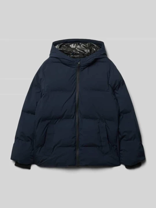 Zdjęcie produktu Kurtka pikowana o kroju regular fit z kapturem model ‘Kaito’ Jack&Jones Granatowy
