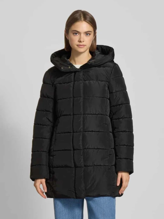 Zdjęcie produktu Kurtka pikowana o kroju regular fit z kapturem model ‘LINA’ Only Czarny