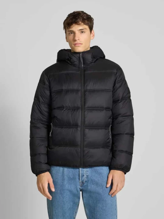 Zdjęcie produktu Kurtka pikowana o kroju regular fit z kapturem Tommy Jeans Czarny