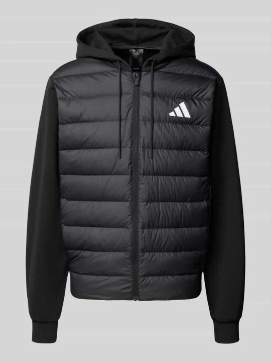 Zdjęcie produktu kurtka pikowana o kroju regular fit z kołnierzem z kapturem Adidas Czarny