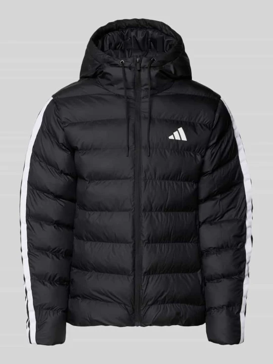 Zdjęcie produktu kurtka pikowana o kroju regular fit z kołnierzem z kapturem Adidas Czarny