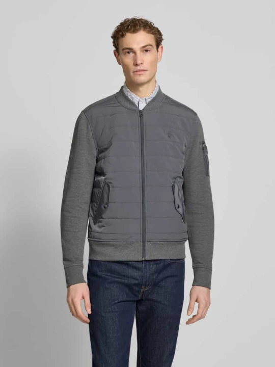 Zdjęcie produktu Regular Fit pikowana kurtka z mieszanki bawełny Polo Ralph Lauren Antracytowy melanż