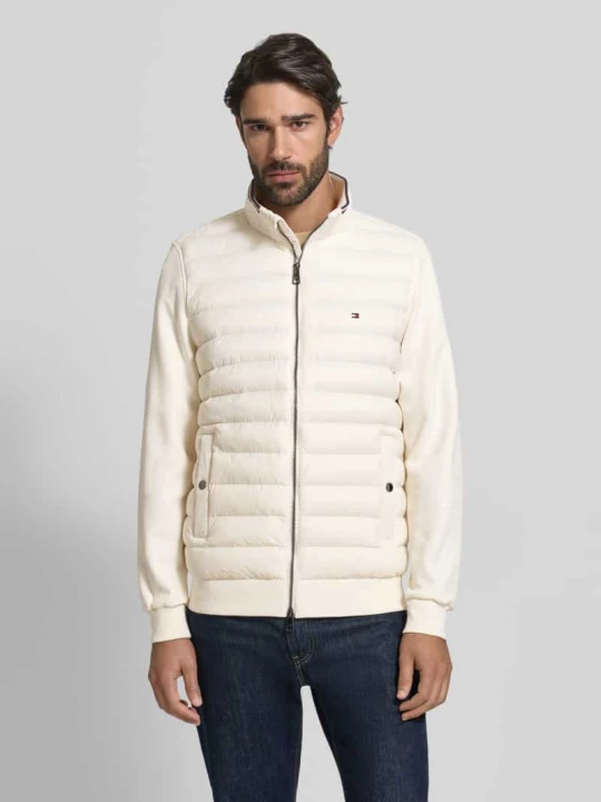 Zdjęcie produktu Kurtka pikowana o kroju regular fit z mieszanki bawełny Tommy Hilfiger Złamany biały